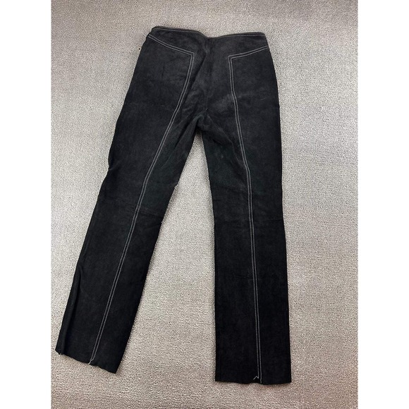 Vintage Wilsons Leather Maxima Pants Women 2 Black Suede Stitching Western Y2K - Picture 8 of 14